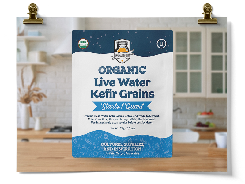 Live Kefir Water Grains