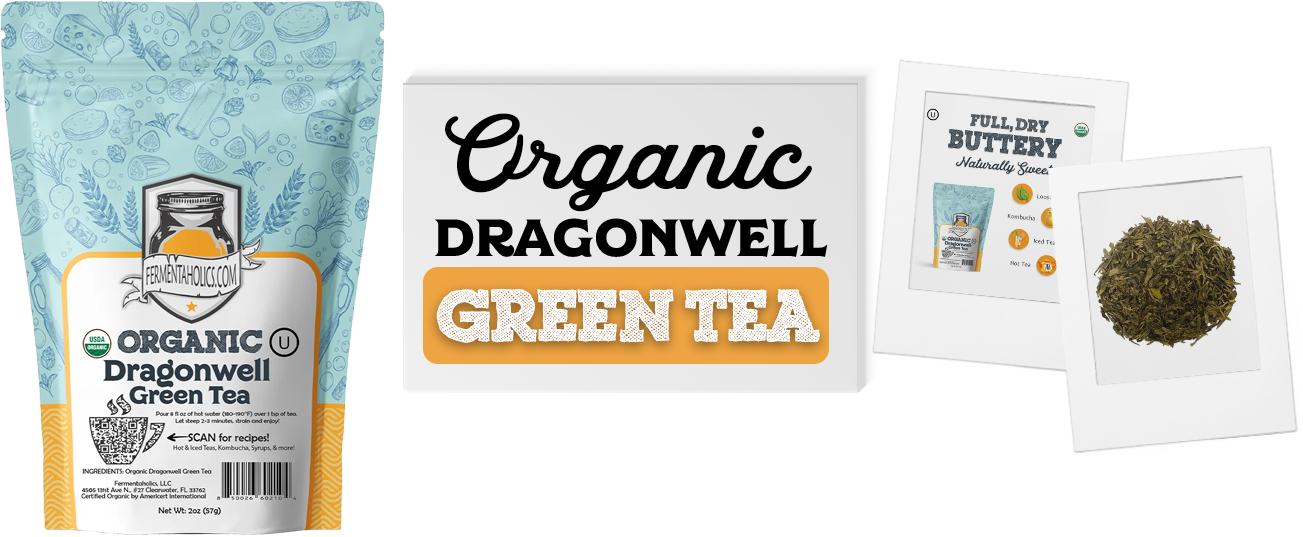 Organic Dragonwell Green Tea - 2 Oz