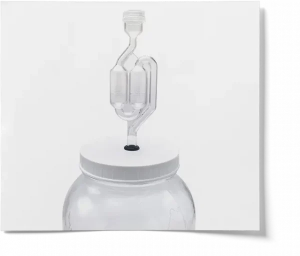 Gallon Jar With S-Shaped Airlock