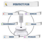 3-piece Airlock for Glass Gallon Jar