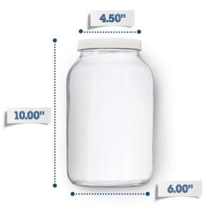 One Gallon Brewing Jar with Grommeted Lid