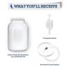 Glass Gallon Jar With Grommet Lid And S-Shaped Airlock