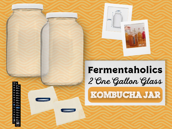 2 One Gallon Glass Jars