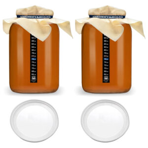 Two Pack Gallon Glass Brewing Jars