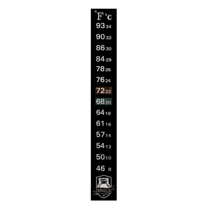wide range thermometer strips