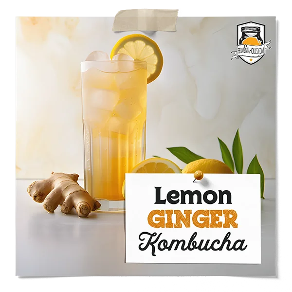 Lemon Ginger Kombucha