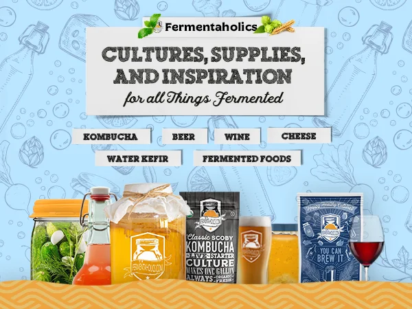Printed Gallon Kombucha Glass Jar 2 Pack