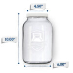 Printed Gallon Kombucha Brewing Jar 2 Pack for Kombucha