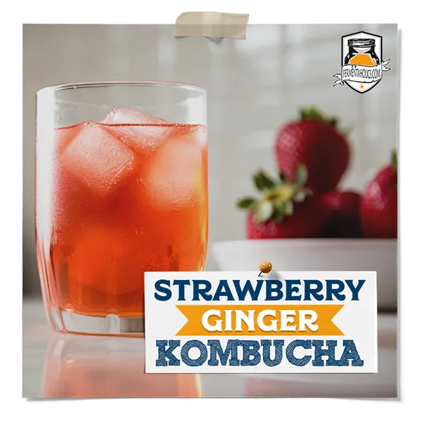 Strawberry Ginger Kombucha