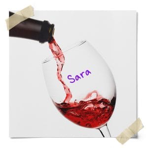 wine glass markers