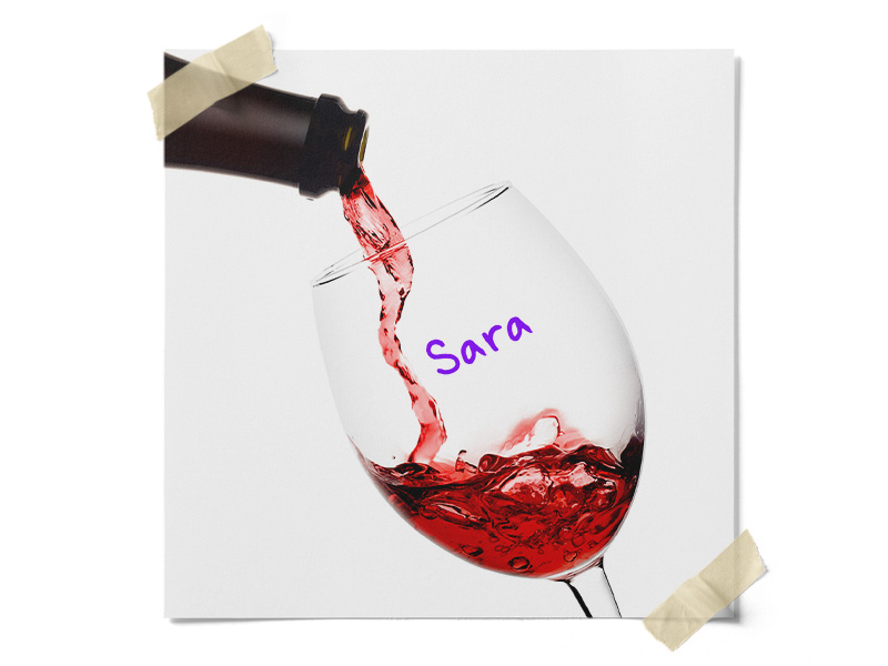 wine markers for glass