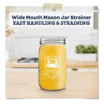 Fine Mesh Strainer for Mason Jar