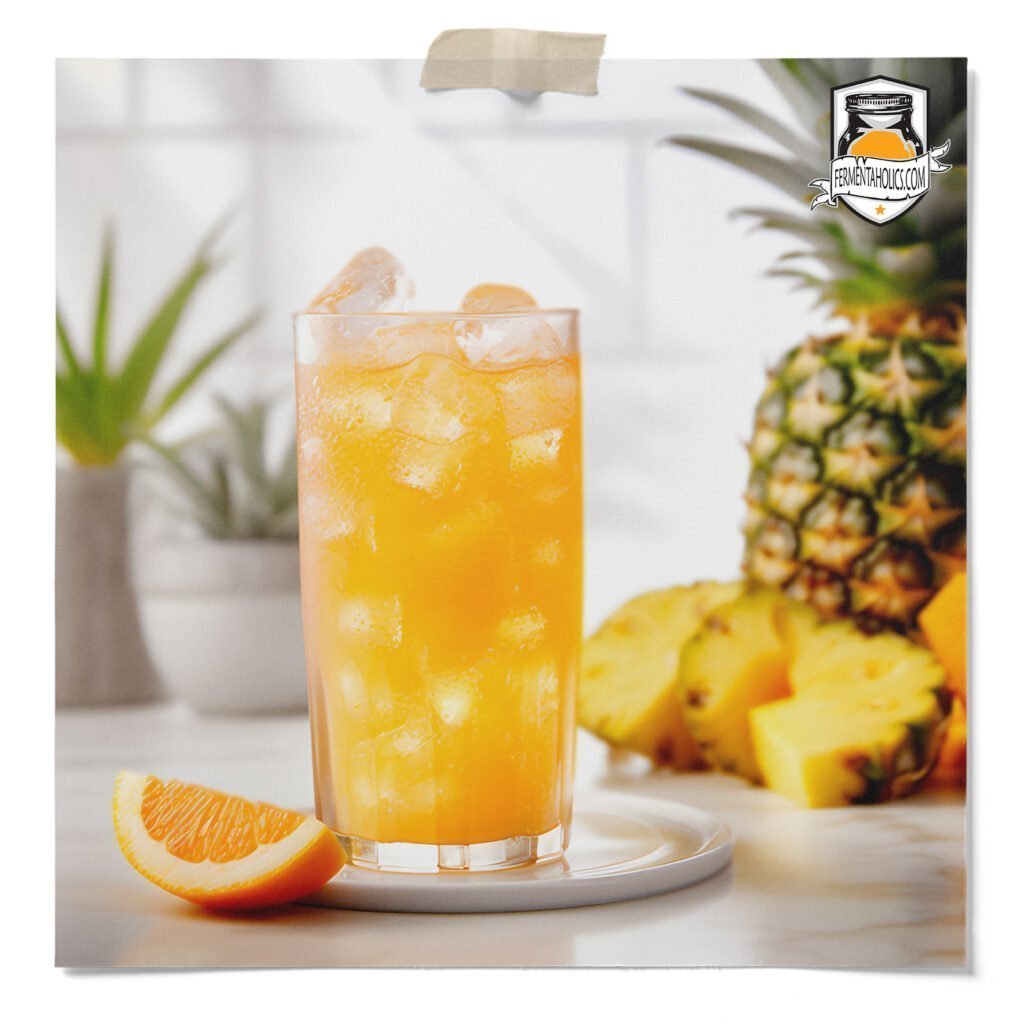orange pineapple water kefir
