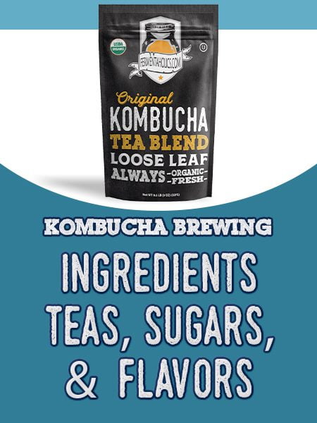 kombucha brewing tea blends