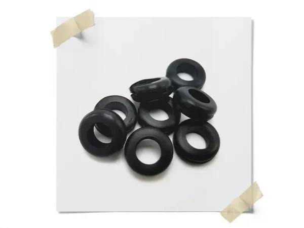 8 Black Grommets