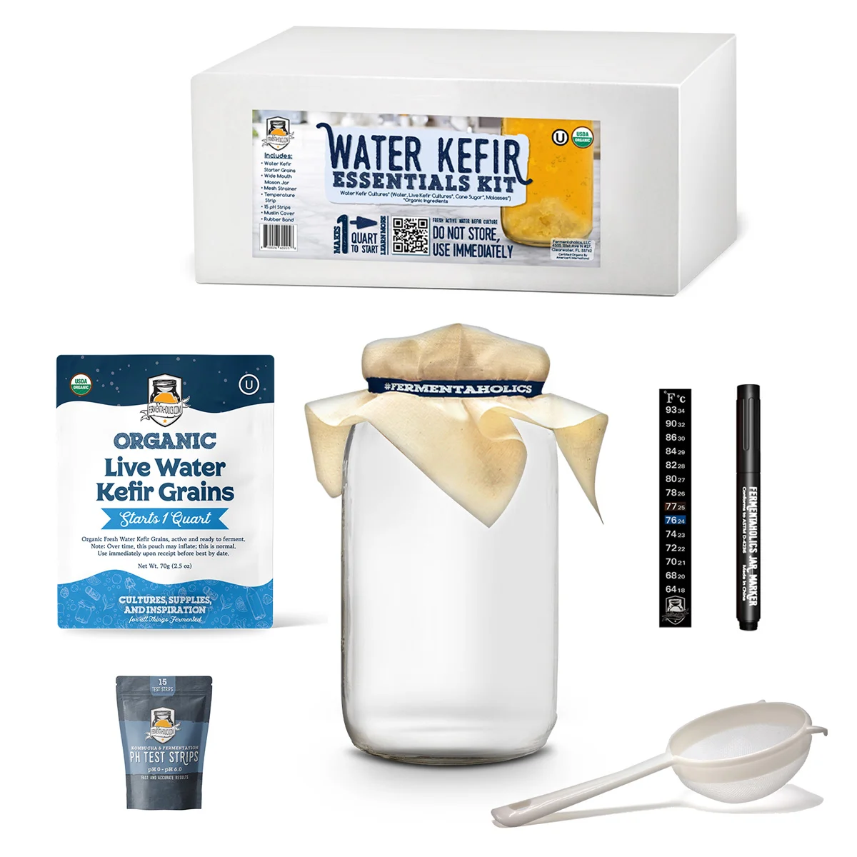 Fresh Water Kefir Essentials Kit