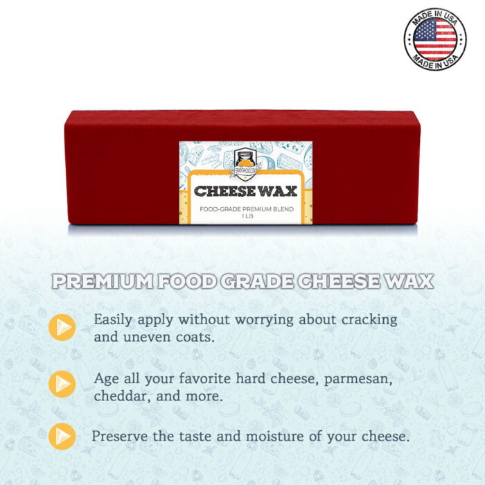 Red Cheese Wax Descriptive Image.