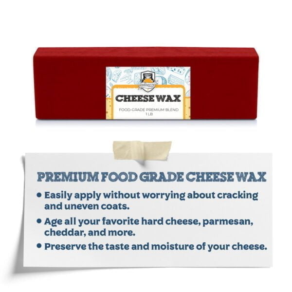 Mild Red Wax Cheddar Cheese, Size Approx. 1 lbs.