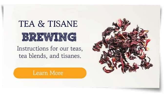 Tea brewing guide and instructions