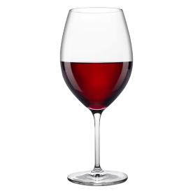 Glass of homemade wine