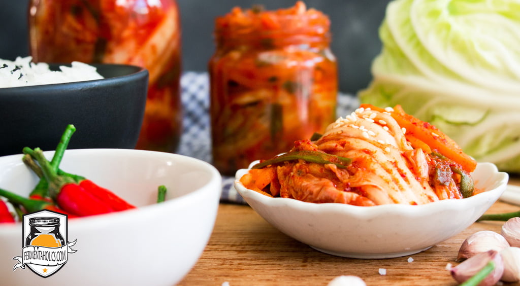 Homemade Probiotic Rich Fermented Napa Kimchi