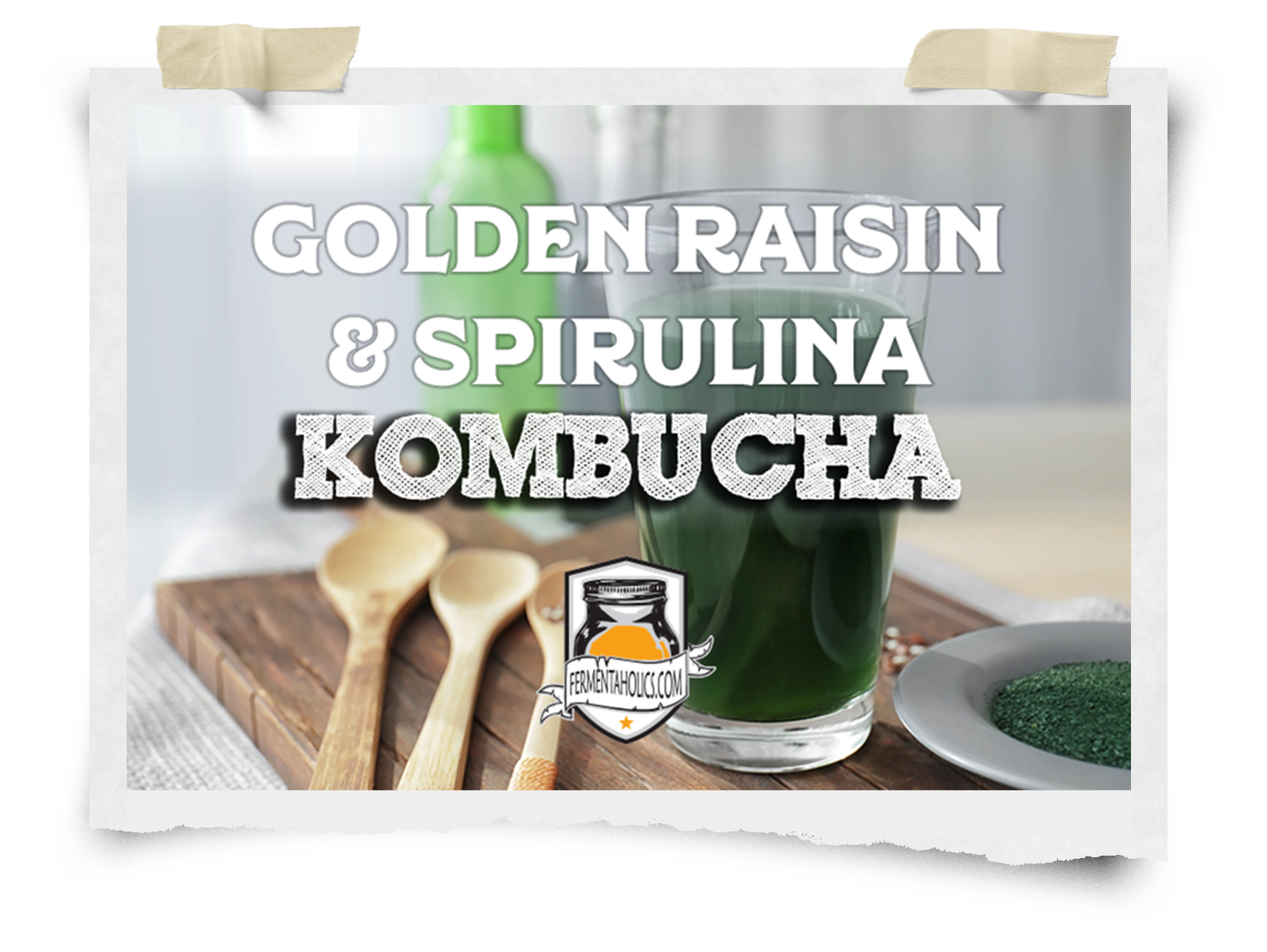 Golden Raisin & Spirulina Kombucha Recipe