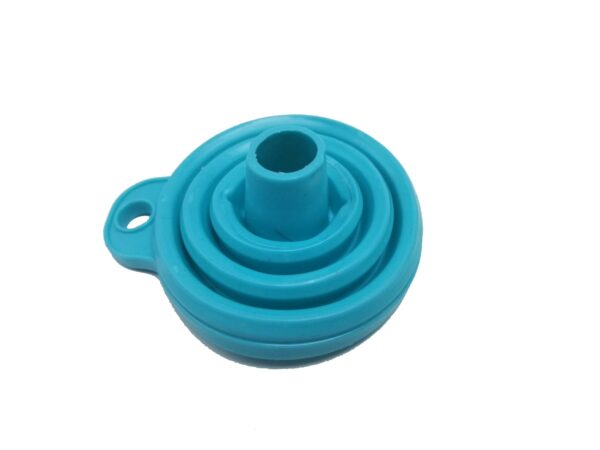 Collapsible Silicone Blue Funnel