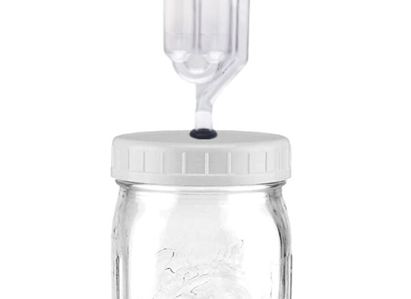 Multi-Purpose Large Mason Jar with Metal Lid for Pickles, Spices, Mason Jars  Wide Mouth with Airtight Lids for Canning, Fermenting 