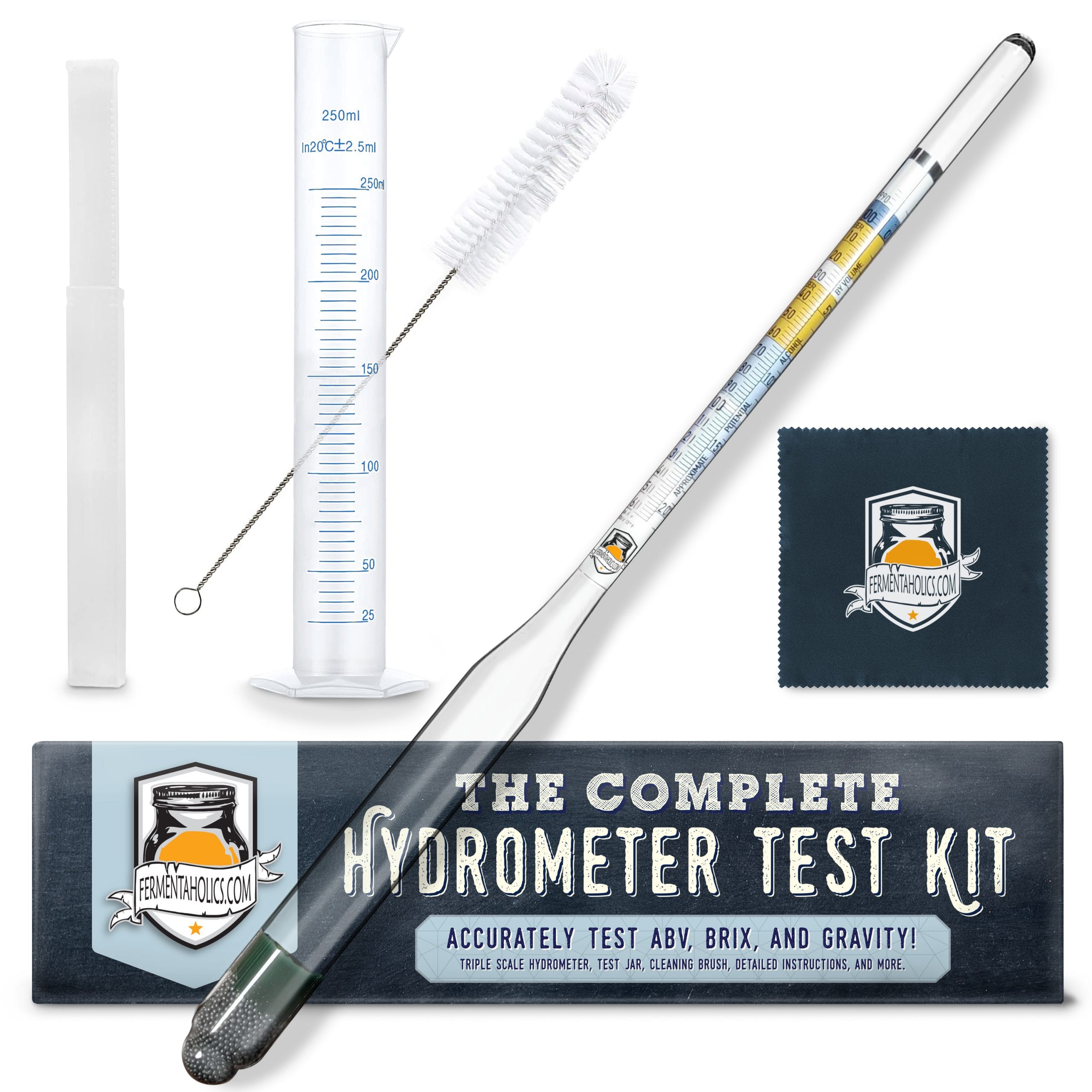 Complete Hydrometer Test Kit with Plastic Test Jar