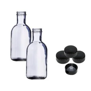 2x Kombucha Stout Bottles with Replacement Caps