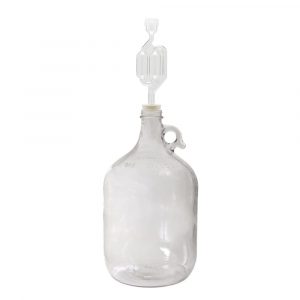One Gallon Glass Jug With S-Airlock