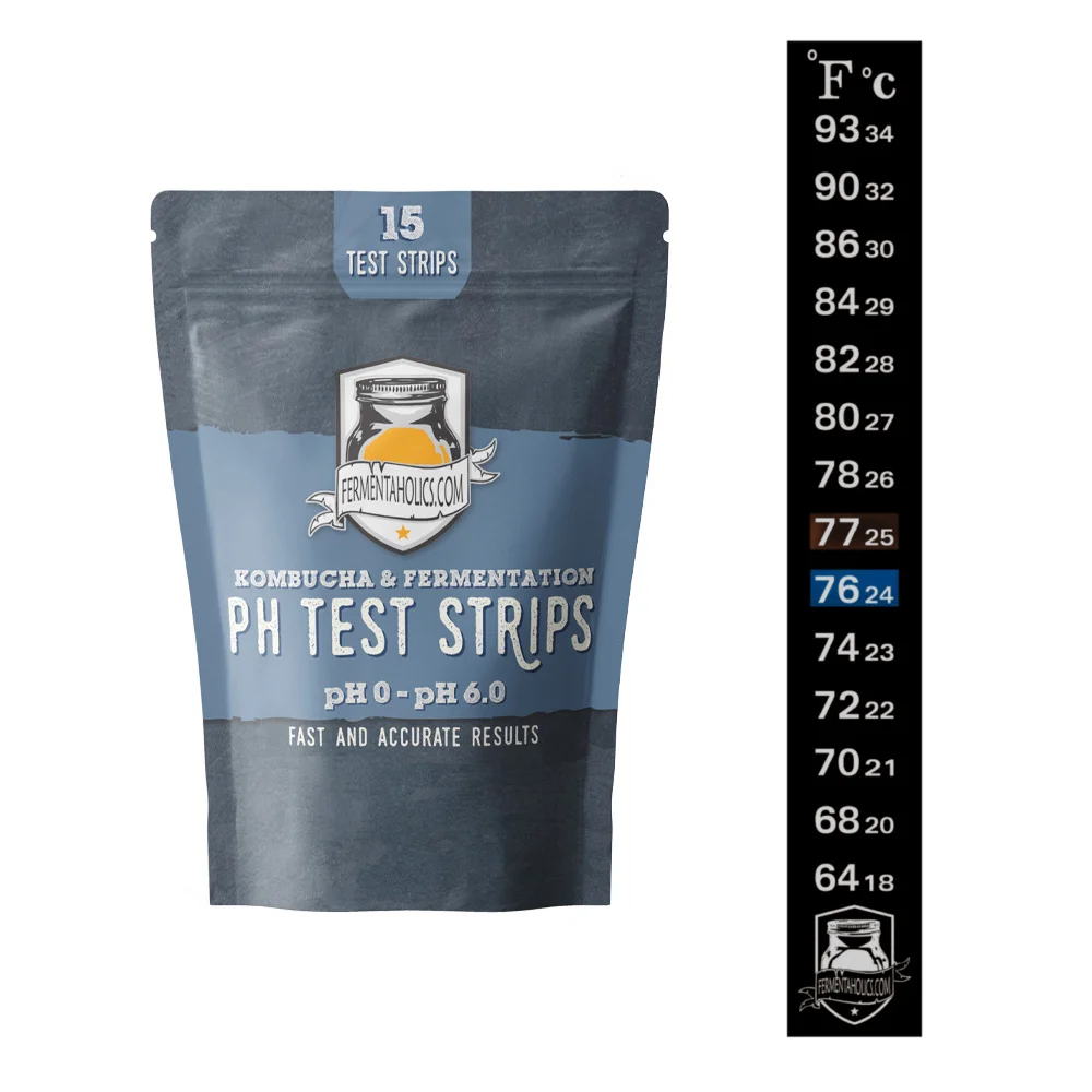 Temperature and PH Strips Combo