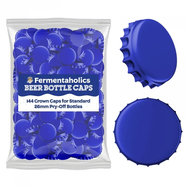 144 Blue Bottle Caps