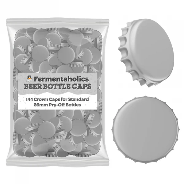 144 Silver Bottle Caps