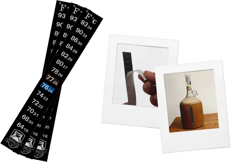 Adhesive Temperature Strips