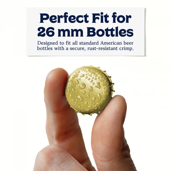 Gold Beer Bottle Caps