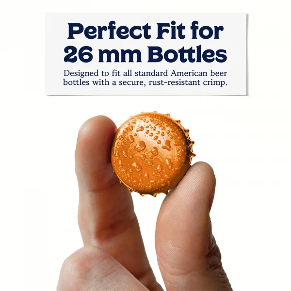 Orange Beer Bottle Caps