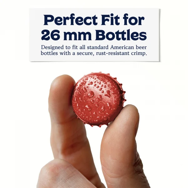 50 Red Bottle Caps