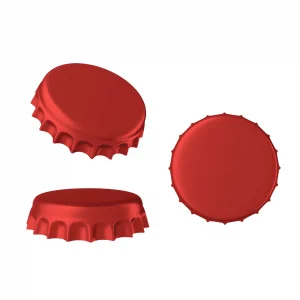 Red Bottle Caps - Oxygen Absorbing - Standard Size - 26 mm - Pry-Off Crown Beer Cap