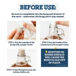 Rubber Stopper Bung Instructions