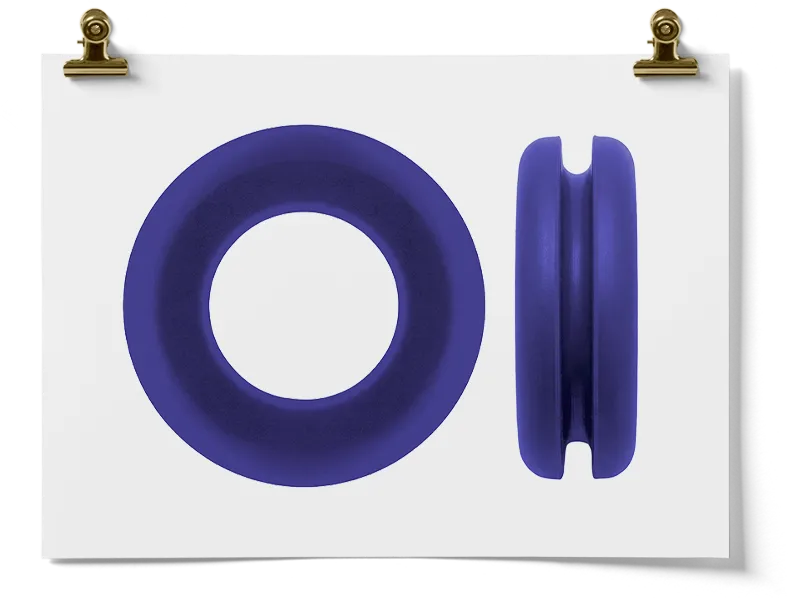 Indigo Silicone Rubber Grommet