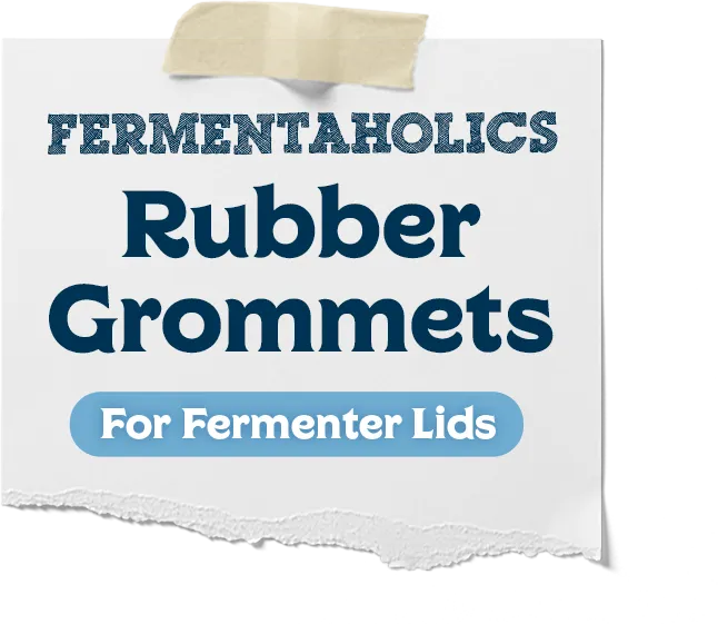 Light Blue Rubber Grommets For Fermenter Lids