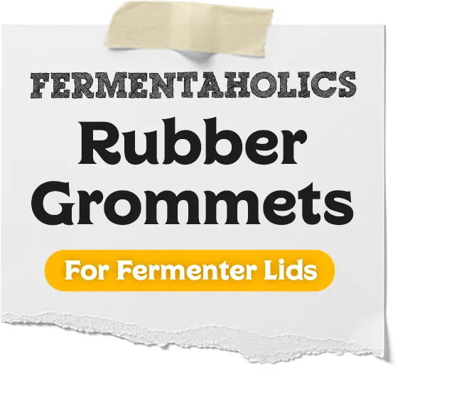 Orange Rubber Grommets For Fermenters