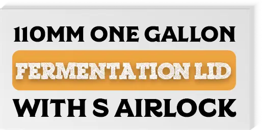 Plain White Gallon Lid With S Airlock