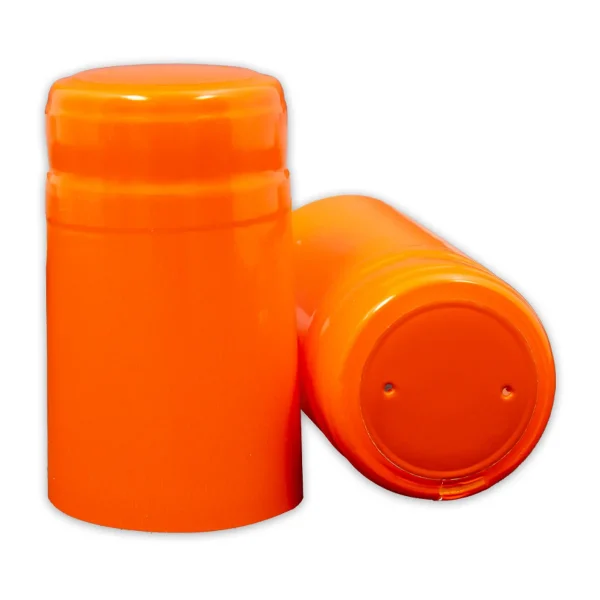 Orange Wine Bottle PVC Shrink Caps