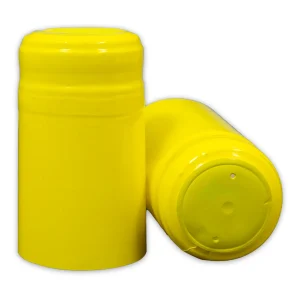 Yellow Wine Bottle PVC Shrink Caps