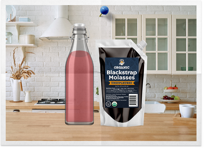 Organic Blackstrap Molasses Unsulphured