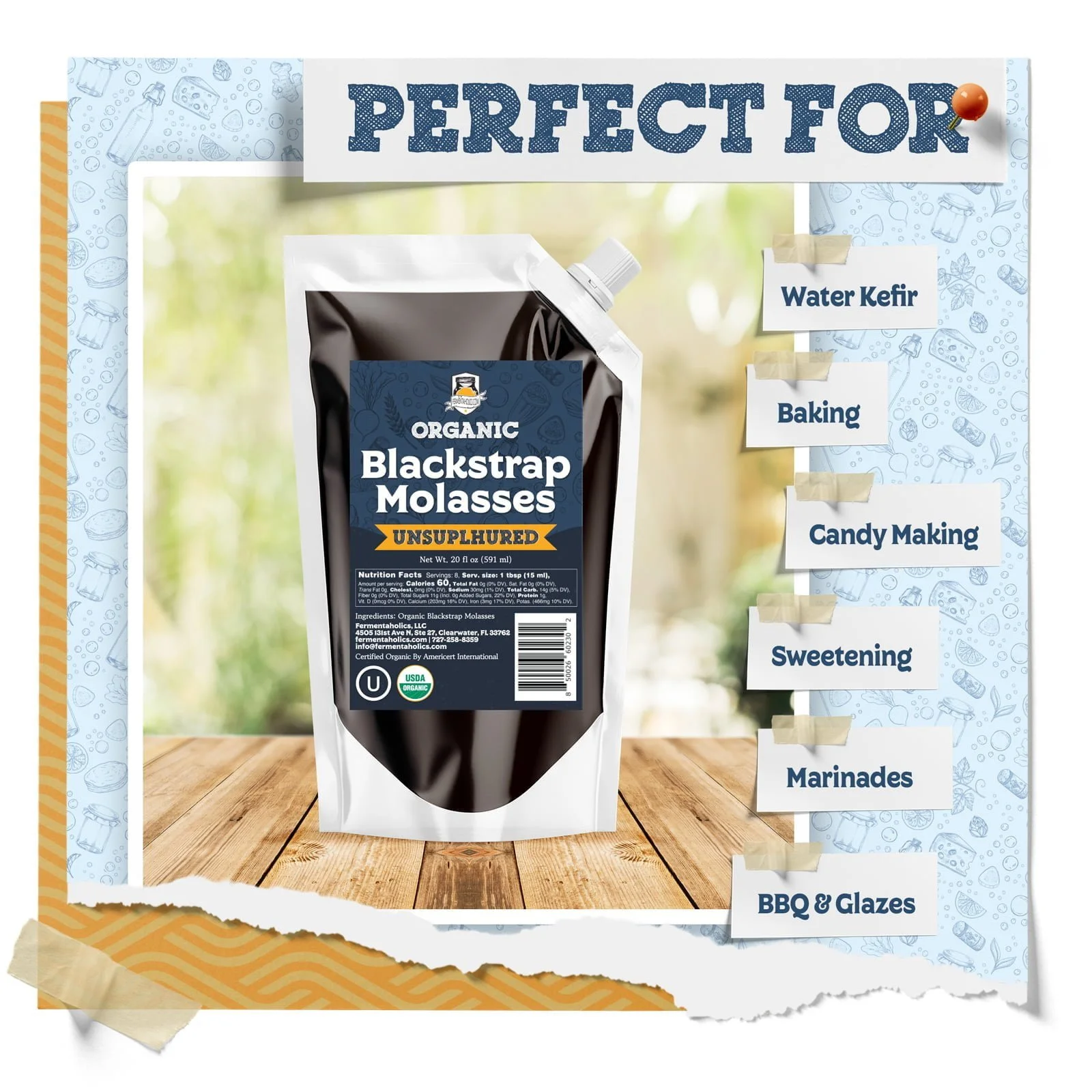 Blackstrap Molasses - 20 oz