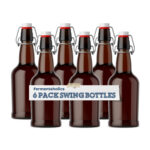Brown Swing Top Glass Bottles
