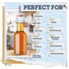 Clear Flip Top Glass Bottles